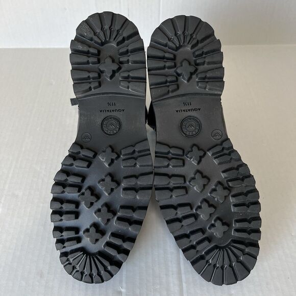 AQUATALIA MENS GUSTAVO ZIP COMBAT BOOTS MADE IN ITALY LEATHER ANKLE BOOTS 11.5 - Picture 14 of 16